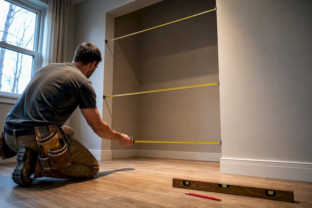 Measure Walls at 3 Heights: Built In Wardrobe Design for Homeowners